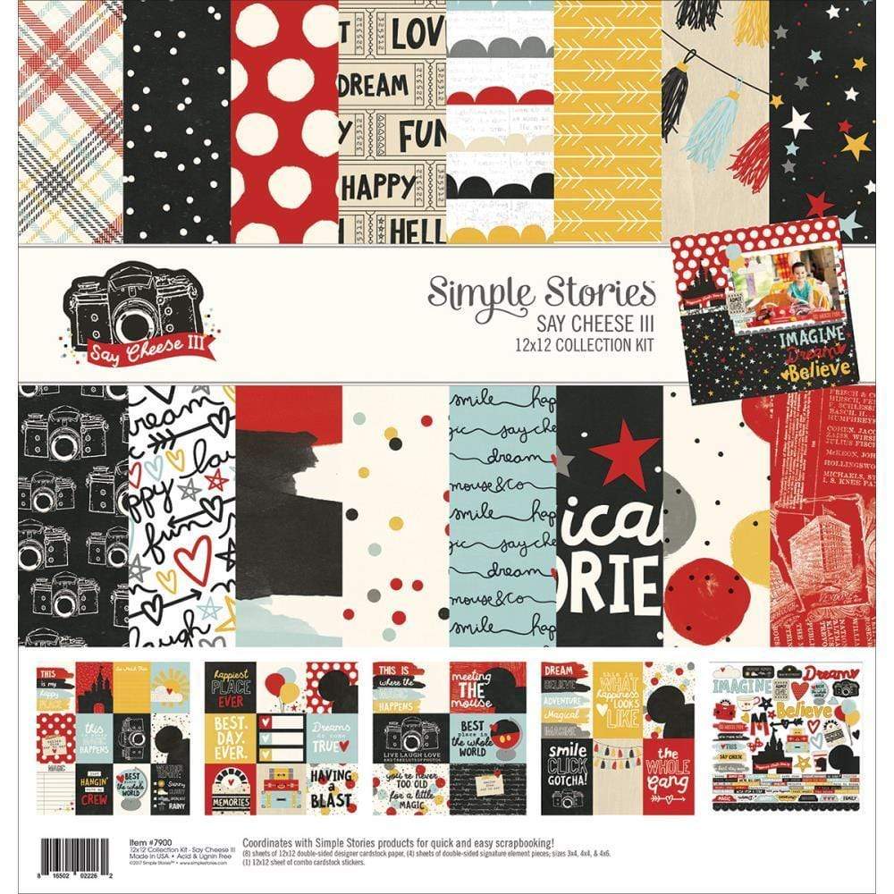 Say Cheese Main Street Double-Sided Cardstock 12x12 Here We Go