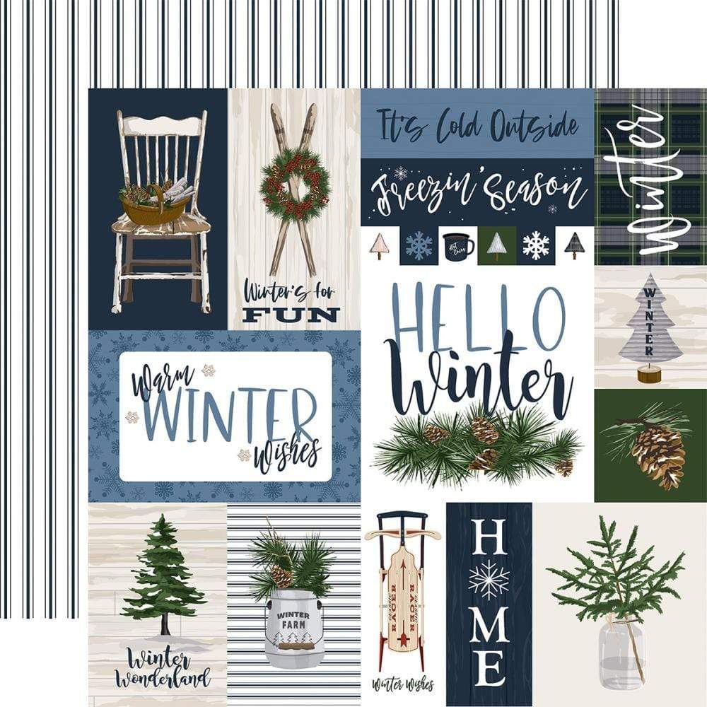 Carta Bella Paper - Wintertime Collection - Christmas - 12 x 12 Double  Sided Paper - Multi Journaling Cards