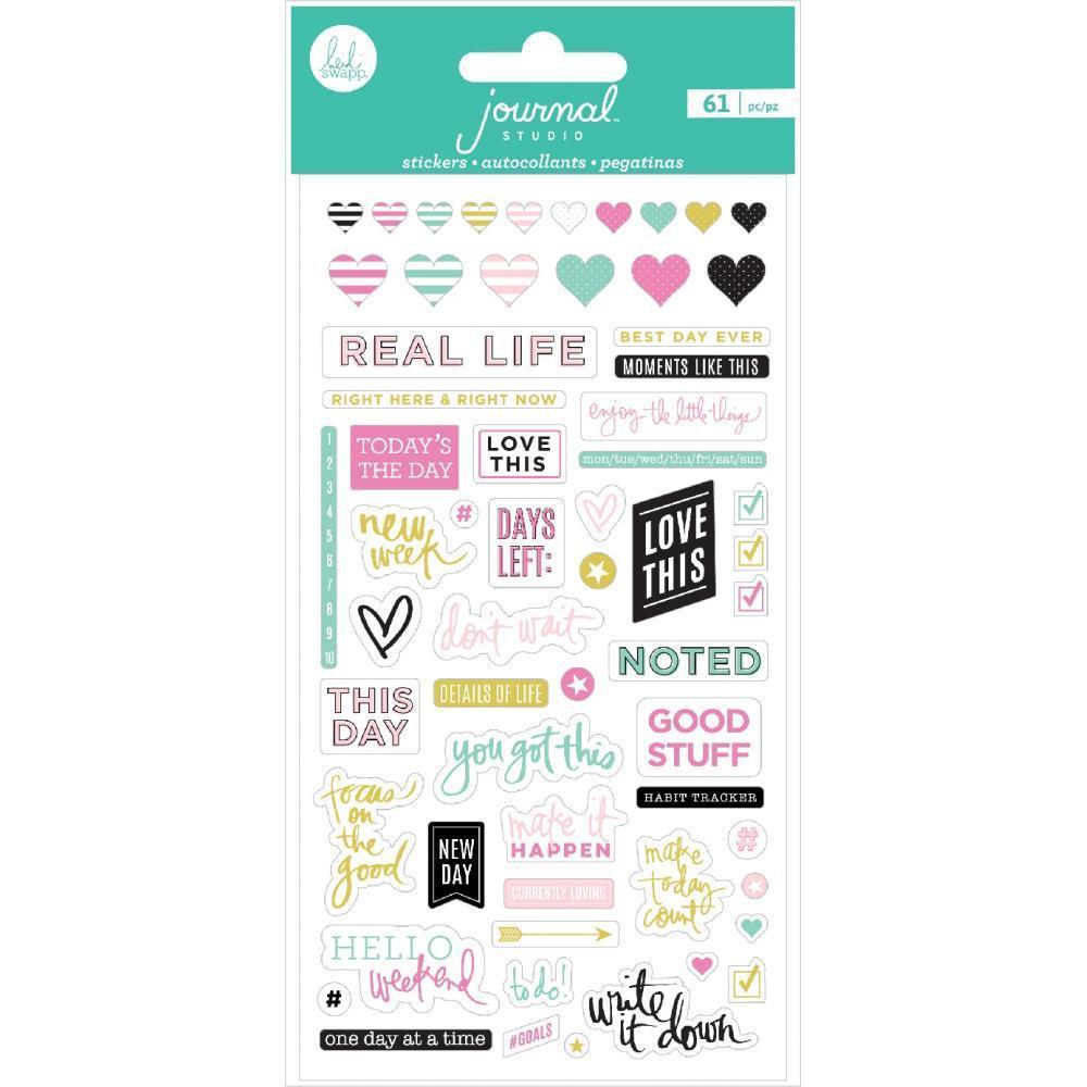 Heidi Swapp Journal Studio Puffy Stickers 61/Pkg Good Stuff