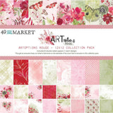 Scrapbooking  49 And Market Collection Pack 12"X12" ARToptions Rouge Paper 12"x12"