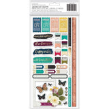 Scrapbooking  Vicki Boutin Storyteller Thickers Stickers 73/Pkg Phrase & Words, W/Gold Foil Accents Paper 12"x12"