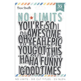 Scrapbooking  Cocoa Vanilla Studios No Limits Die Cut Titles 35pk ephemera