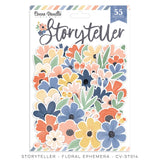 Scrapbooking  Cocoa Vanilla Studios Storyteller Floral Ephemera 55pk Ephemera