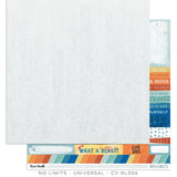 Scrapbooking  Cocoa Vanilla Studios No Limits Double Sided 12"x12" Paper - Universal Paper 12"x12"