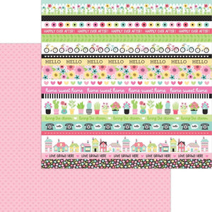 Scrapbooking  Doodlebug My Happy Place Double-Sided Cardstock 12"X12" - Love This Paper 12"x12"