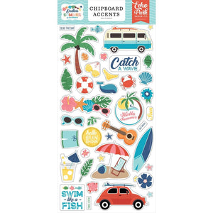 Scrapbooking  Echo Park Endless Summer Chipboard 6"X13" Accents Chipboard