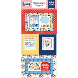 Scrapbooking  Echo Park Endless Summer Chipboard 6"X13" Frames Chipboard