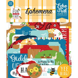 Scrapbooking  Echo Park Cardstock Ephemera 33/Pkg Icons, Fun On The Farm Ephemera