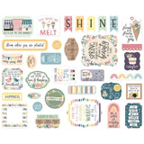 Scrapbooking  Echo Park New Day Cardstock Ephemera 33/Pkg Icons ephemera