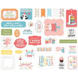 Scrapbooking  *** IN TRANSIT***Echo Park Cardstock Ephemera 33/Pkg Icons, Birthday Girl ephemera