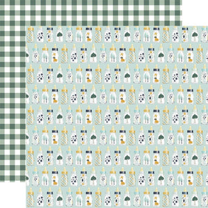 Scrapbooking  It's A Boy Double-Sided Cardstock 12"X12" - Boy Baby Bottles Paper 12"x12"