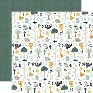 Scrapbooking  It's A Boy Double-Sided Cardstock 12"X12" - Woodland Paper 12"x12"