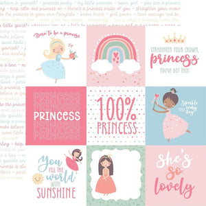 Scrapbooking  Our Little Princess Double-Sided Cardstock 12"X12" - 4x4 Journaling Cards Paper 12"x12"