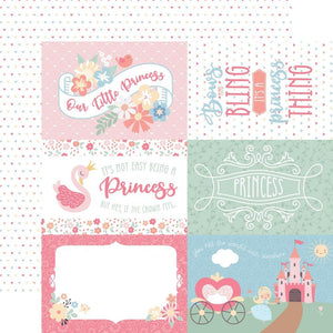 Scrapbooking  Our Little Princess Double-Sided Cardstock 12"X12" - 6x4 Journaling Cards Paper 12"x12"