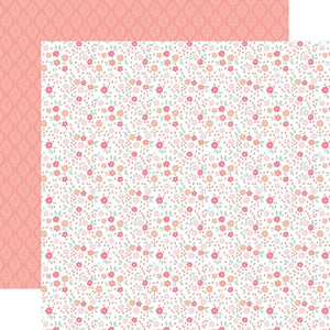 Scrapbooking  Our Little Princess Double-Sided Cardstock 12"X12" - Blossoming Buds Paper 12"x12"