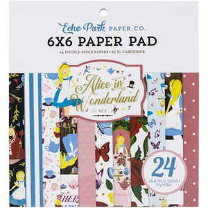 Scrapbooking  Echo Park Double-Sided Paper Pad 6"X6" 24/Pkg Alice In Wonderland No. 2 Paper Pad