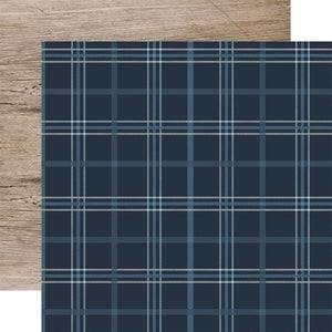 Scrapbooking  Winter Double-Sided Cardstock 12"X12" - Snow Place Plaid Scrapbooking Paper