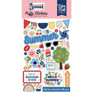 Scrapbooking  Echo Park My Favorite Summer Puffy Stickers stickers