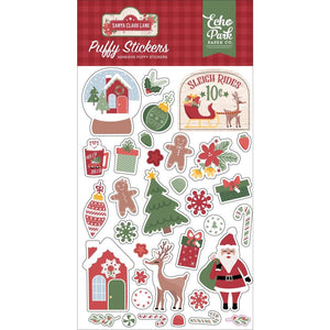 Scrapbooking  Echo Park Santa Claus Lane Puffy Stickers stickers