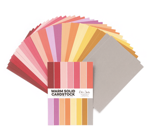 Scrapbooking  Elles Studio - Warm Solids 6 x 8.5 inch Paper Stack Paper Pad