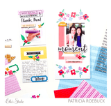 Scrapbooking  Elles Studio Springtime Tabs Stamp kit