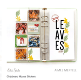 Scrapbooking  Elles Studio Chipboard House Stickers Stickers