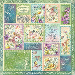 Scrapbooking  Fairie Wings Double-Sided Cardstock 12"X12 - Butterfly Whimsy Paper 12"x12"