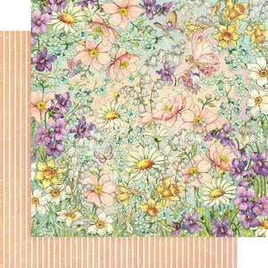 Scrapbooking  Fairie Wings Double-Sided Cardstock 12"X12 - Magic Meadows Paper 12x12