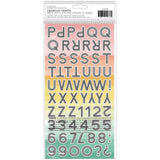 Scrapbooking  Heidi Swapp Sun Chaser Thickers Stickers 133/Pkg Alphas