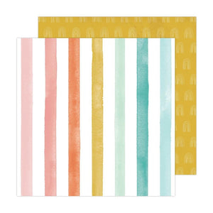 Scrapbooking  Heidi Swapp Sun Chaser Double-Sided Cardstock 12"X12" -Good Vibes Paper 12"x12"