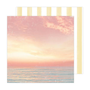 Scrapbooking  Heidi Swapp Sun Chaser Double-Sided Cardstock 12"X12" - Ocean Tide Paper 12"x12"