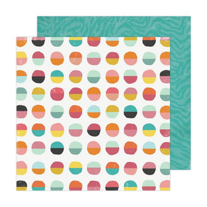 Scrapbooking  Heidi Swapp Sun Chaser Double-Sided Cardstock 12"X12" -Playful Paper 12"x12"