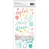 Scrapbooking  Heidi Swapp Sun Chaser Thickers Stickers 184/Pkg Phrase stickers