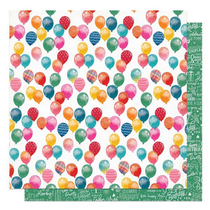 Scrapbooking  Photoplay Add Another Candle Double-Sided Cardstock 12"X12" -Celebrate Paper 12"x12"