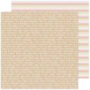 Scrapbooking  Paige Evans Bungalow Lane Double-Sided Cardstock 12"X12" - No:21 Paper 12"x12"