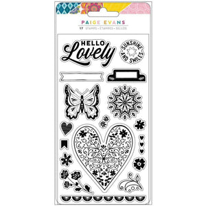 Scrapbooking  Paige Evans Wonders Acrylic Stamps 17/Pkg stamp