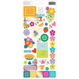 Scrapbooking  Paige Evans Splendid Stickers 6"X12" Sheet 75/Pkg Accents & Phrases stickers