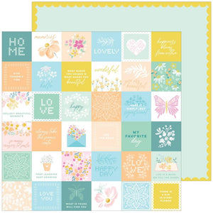 Scrapbooking  Pinkfresh Happy Heart Double-Sided Cardstock 12"X12" - Celebrate You Paper 12"x12"