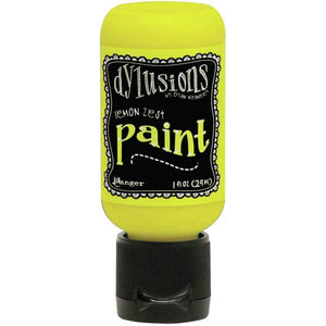 Scrapbooking  Dylusions Acrylic Paint 1oz - Lemon Zest Paint