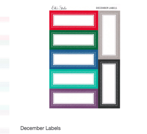 Scrapbooking  Elles Studio - December Labels