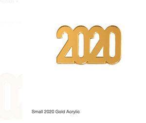 Scrapbooking  Elles Studio -Small 2020 Gold Acrylic