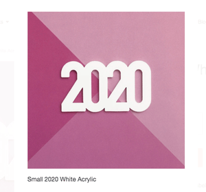 Scrapbooking  Elles Studio -Small 2020 White Acrylic