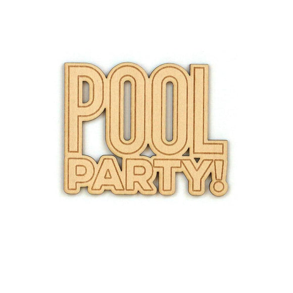 Scrapbooking  Elles Studio - Pool Party Wood Veneer kit