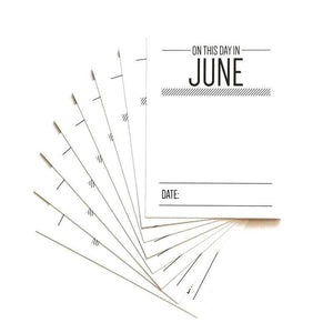 Scrapbooking  On this Day - June Journal Cards kit