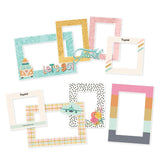 Scrapbooking  Simple Stories Let's Go! Chipboard Frames 7pk Embellishments