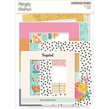 Scrapbooking  Simple Stories Let's Go! Chipboard Frames 7pk Embellishments