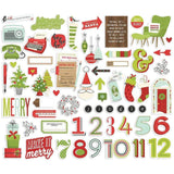 Scrapbooking  Make It Merry Bits & Pieces Die-Cuts 61/Pkg Ephemera