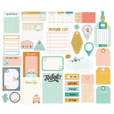 Scrapbooking  Simple Stories Let's Go! Bits & Pieces Die-Cuts 38/Pkg Journal Ephemera