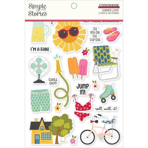 Scrapbooking  Simple Stories Sticker Book 12/Sheets Summer Lovin', 699/Pkg stickers