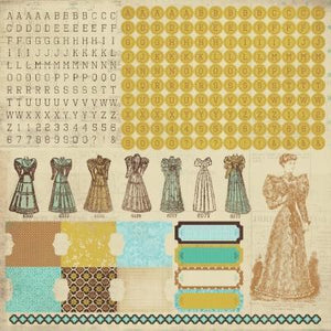 Scrapbooking  Sticker Sheet Alphas Madam Boutique ****Clearance Stock****